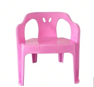Mini Poltrona Infantil Rosa Reforçada - Cadeira Leve e Confortável para Crianças - imagem 1