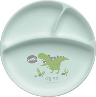 Prato de Silicone Dinossauro para Bebês - Seguro, Livre de BPA e com Ventosa - imagem 2