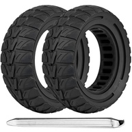 Pneu Sólido 8.5x3.0 para Scooter Elétrica: Xiaomi M365, Zero 8/9, VSETT 8/9, Kugoo e Dualtron Mini - Preto (2 Peças) - imagem 2
