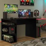 Mesa para Computador Gamer Madesa 9409 - Design Preto Moderno com Acabamento Premium - imagem 3