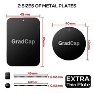 Kit 4 Placas de Metal GradCap para Suporte Magnético de Celular em Carro - Universal e Fácil Instalação - imagem 5