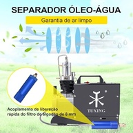 Bomba de Ar Elétrica TUXING 4500PSI: Potência e Segurança para PCP, Paintball e Mergulho - imagem 4
