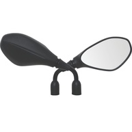 Espelho Retrovisor Mini GS F800 Haste Fixa Rosca Invertida - Ideal para Motos Naked Fazer, XTZ e Factor - imagem 1