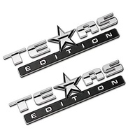 Emblema Mr. Brighton LED 3D Prata e Preto para Chevy Silverado Sierra - Estilo Texas - imagem 1