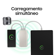 Carregador Portátil Samsung 20000mAh 45W USB-C: Energia Super Rápida para 3 Dispositivos - Bege - imagem 5