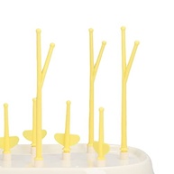 Rack de Secagem Dobrável para Mamadeiras - Portátil e Prático (Amarelo) - imagem 3