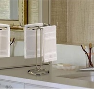 Porta Toalha de Bancada Dourado Superiore Future - Elegância e Praticidade para Banheiro - imagem 3