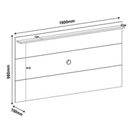 Painel com Suporte para TV até 60" SLIM Preto - Artely | Design Moderno e Organização de Cabos - imagem 4