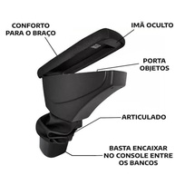 Apoio de Braço Courvin Marrom para Onix e Prisma (2013-2019) - Conforto e Estilo - imagem 4