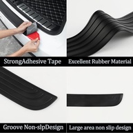 Protetor de Para-choque Traseiro SINGARO Universal 84cm - Proteção Anti-Risco para seu Carro - imagem 4