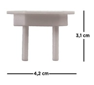 Protetor de Tomada Sforplast Sfor - Segurança Elétrica para Bebês e Crianças | 3 Unidades Brancas com Design Moderno - imagem 3