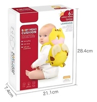 Mochila Protetora para Bebê - Almofada Anti-Queda com Design Borboleta Amarela - imagem 3