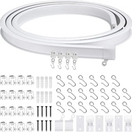 Trilho Flexível para Cortina 5m: Curvas Perfeitas para Sala, Quarto e Mais! - imagem 1