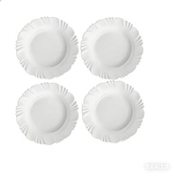 Jogo de Pratos Fundo de Vidro Resistente Branco - 4/6/12 Peças | Ideal para Refeições Diárias - imagem 1