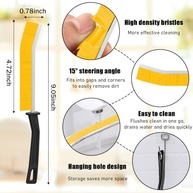 Conjunto de 3 Escovas de Limpeza para Fendas Estreitas - Cerdas Rígidas e Design Ergonômico - imagem 4
