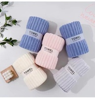 Toalha Facial Macia Rosa 76x35cm - Absorção Premium para Banheiro e Spa - imagem 2