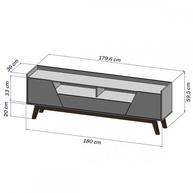 Rack Sala Florença para TV até 70" | Design Moderno em Madeira Off White com Pés Naturais - imagem 3
