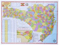 Mapa Escolar Estado de Santa Catarina - Essencial para Estudos e Conhecimento - imagem 2
