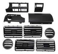 Kit Molduras e Difusores Painel Preto para Gol, Saveiro e Parati G3 - Renove Seu Interior! - imagem 1