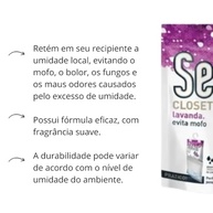 Kit 4 Secar Closet Lavanda 250g - Absorvedor de Umidade e Odores para Guarda-Roupas - imagem 4