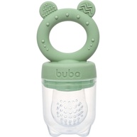 Porta-Frutinhas Silicone Ursinho Verde - Seguro e Prático para Bebês - imagem 1