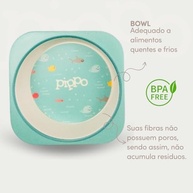 Kit Alimentação Fibra de Bambu - Prato, Bowl, Talheres e Copos Seguros para Bebês | Pippo Fundo do Mar - imagem 5