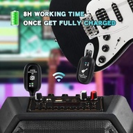 Transmissor Receptor P10 Sem Fio: Liberdade Total para Guitarra, Baixo e Violão - imagem 5