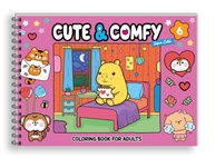 Cute & Comfy Super Extra 06: Livro de Colorir Adulto com Capa Holográfica para Relaxar - imagem 1