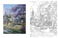 Livro de Colorir Thomas Kinkade: Designs Inspiradores para Relaxar - imagem 5