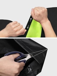 Roupa de chuva masculina de alta visibilidade refletiva para trabalho e chuva para todos os esportes, pesca, motocicleta, alta visibilidade, preto/verde, GG - imagem 4