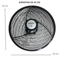 Conjunto de Grades Traseira e Dianteira para Ventilador Mondial VSP-40 – Kit Completo - imagem 3