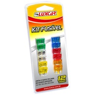 Kit 10 Fusíveis Lâmina Luxcar Universal: Proteção Essencial para Seu Veículo - imagem 1