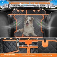 URPOWER Capa de Assento de Carro 6 em 1: Proteção Impermeável e Conforto para seu Pet - imagem 5