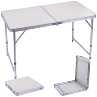 Mesa Vira Maleta 120x60cm em MDF com Estrutura em Alumínio - Ideal para Camping e Passeios - imagem 1