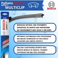Kit Palheta Limpador Parabrisa Bosch Multiclip T-Cross 2019-2025 (Dianteira + Traseira) - imagem 4