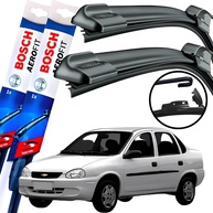 Kit Palhetas Limpador Parabrisa Bosch Original Corsa Classic 2003-2016 - imagem 1