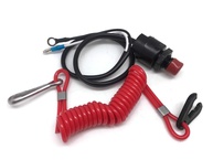 Cordão de Segurança e Interruptor de Parada para Motores de Barco ITACO - Compatível Yamaha, Honda, Tohatsu e Mais - imagem 1