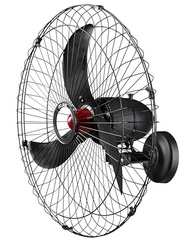 Ventilador Oscilante de Parede 70 cm Preto Bivolt - Potente e Silencioso - imagem 2