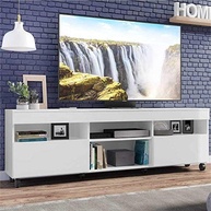 Rack de TV 65" com Rodízios e 2 Portas Paris Multimóveis - Moderno e Funcional - imagem 3