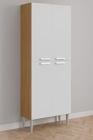 Paneleiro com 4 Portas Paris - Design Rustic & Branco | Armazenamento Moderno e Resistente - imagem 3