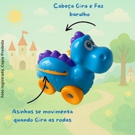 Carro Dinossauro Divertido: Brinquedo Educativo para Bebês a partir de 1 Ano com Luzes e Sons - imagem 5