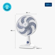 Ventilador de Mesa Mondial 220V 30cm 6 Pás Super Power VSP-30-W - Potência e Conforto com Estilo - imagem 3