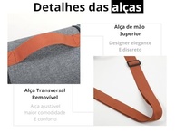 Bolsa Térmica Preta 6L com Alça de Ombro - Ideal para Marmita, Academia e Passeios - imagem 4