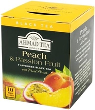 Ahmad Tea London Chá Preto Peach & Passion Fruit 10 Saquinhos De Chá 20G - imagem 4