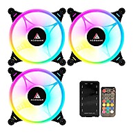 Kit Ventoinha Acegeek Crystal 3x120mm ARGB – Controle Total do Seu PC - imagem 2