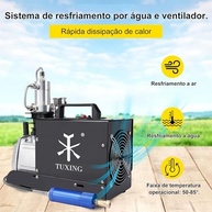 Bomba de Ar Elétrica TUXING 4500PSI: Potência e Segurança para PCP, Paintball e Mergulho - imagem 5