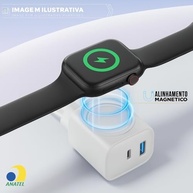 Carregador 3 em 1 Magnético Sem Fio para Watch + USB-C PD 20W Turbo - imagem 5