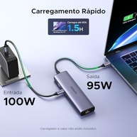 UGREEN Revodok Hub USB-C 6 em 1: 4K HDMI, Gigabit Ethernet e 100W PD para Mac, iPad e iPhone - imagem 5