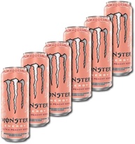 Pack de Monster Ultra Peachy Keen Zero Açúcar - 6 unidades de 473ml - imagem 1