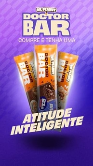 Doctor Peanut Display Barra de Proteína Doctor Bar Sabor Cookies & Cream 62g - 8 un - 21g Proteína - imagem 2